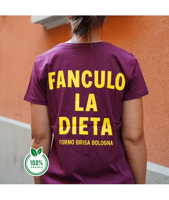 T-shirt Fan*ulo la dieta DONNA - cotone bio
